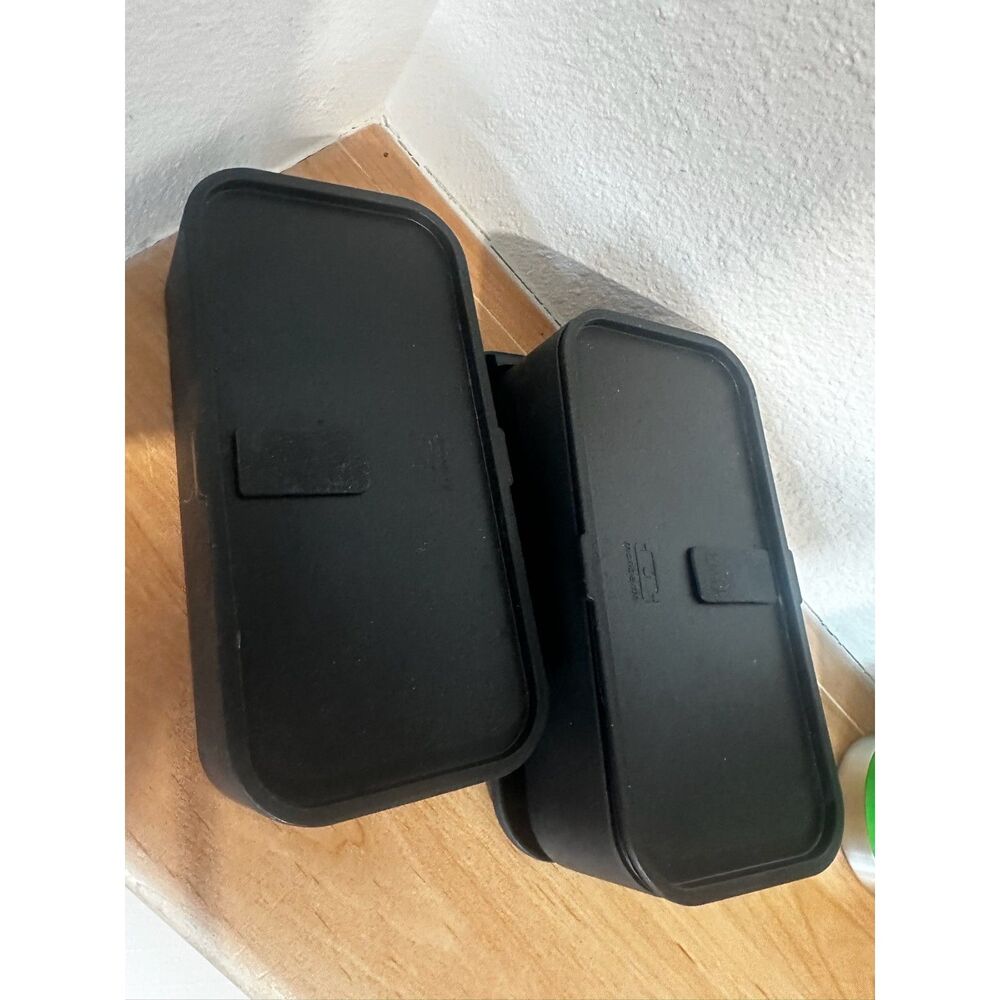 Mombento Original Black Bento Box - 2 Tier Leakproof Lunch Box EUC - Picture 7 of 10
